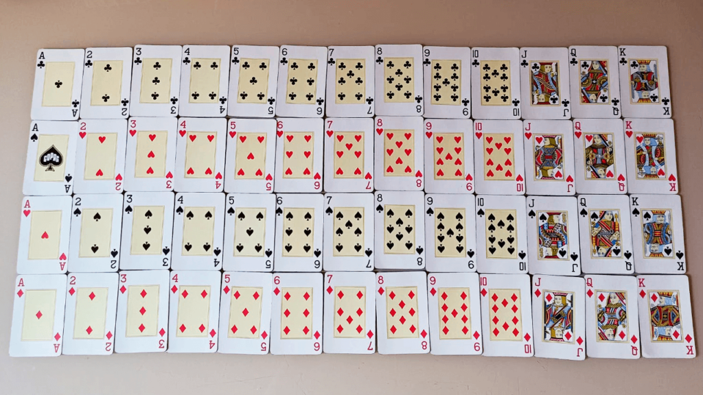 cartas baralho francês 52