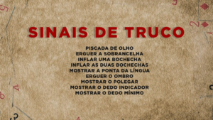 Lista com sinais do truco para iniciantes.