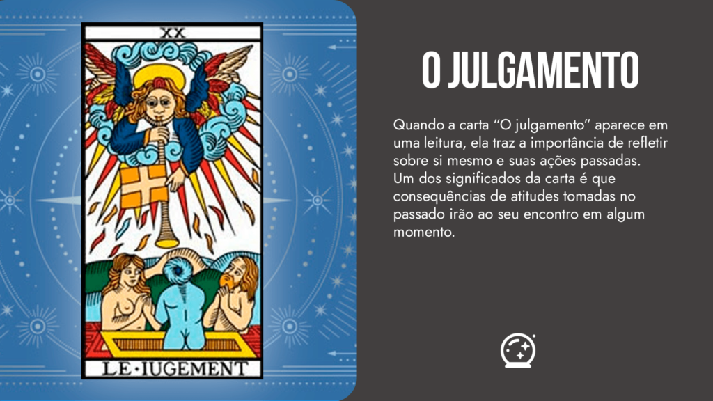 Carta O Julgamento do tarot de Marselha capa