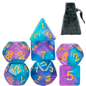 Dado RPG Blue e Purple capa