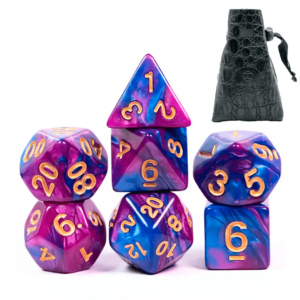 Dado RPG Royal Blue e Purple capa