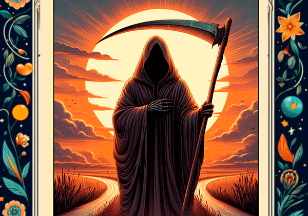 Carta a morte no tarot